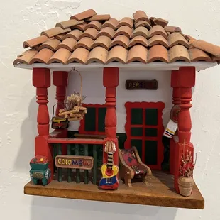 a miniature mexican restaurant