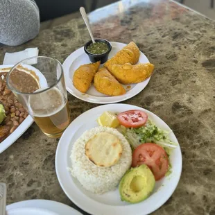 Empanadas con ají bien picante delicioso.