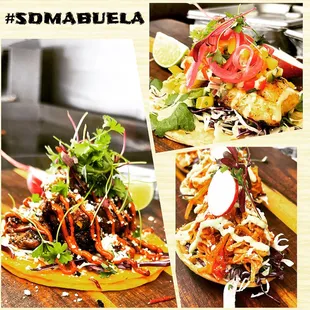 a variety of food items