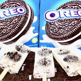 oreo ice cream pops