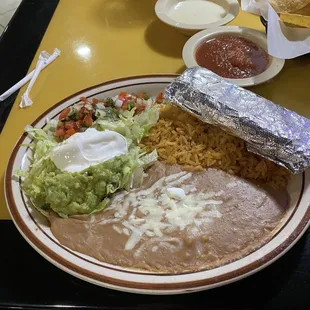 Part one of a vegetarian fajita dinner.