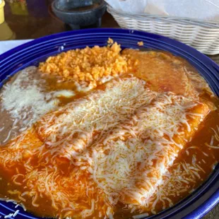 Cheese enchiladas