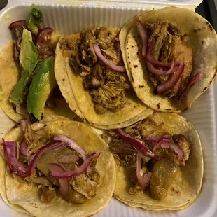 Cochinita pibil and poc chuc tacos! Simply delicious!