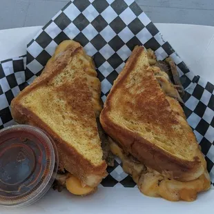 Tri-tip grilled cheese. Amazing!