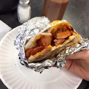 Gordita with winnie con chipotle