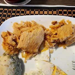 Dry, meatless tamale