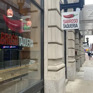 a sign on the side of a building