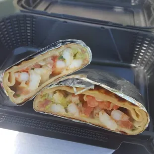 Shrimp quesidilla. Yum!