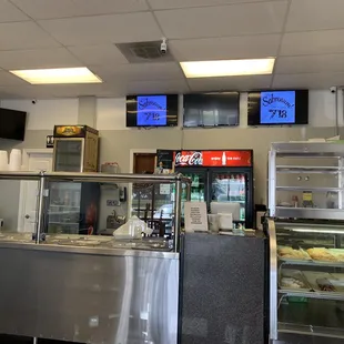 the inside of a restaurant