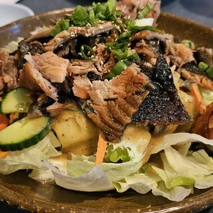 Salmon Skin Salad $13