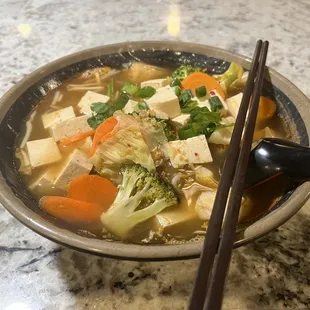 28. Tofu Tom Yum Noodle Soup