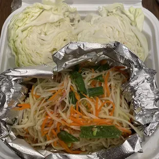I I order Lao style but  I got Thai style salad omg