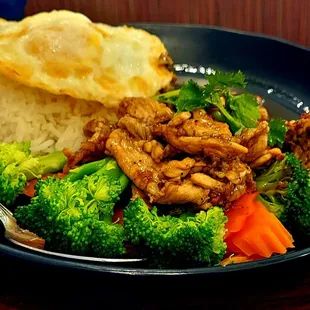 Chicken rice with veggies