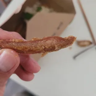 Look at this dry chicken
