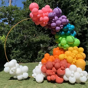 Rainbow deluxe balloon hoop