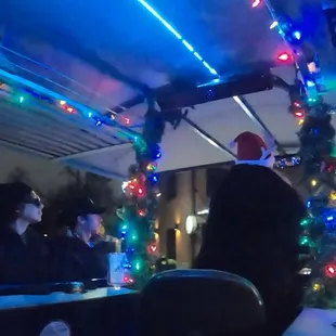 riding along the city streets