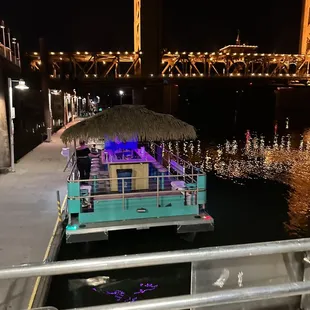 Boat fits 18 with a restroom !