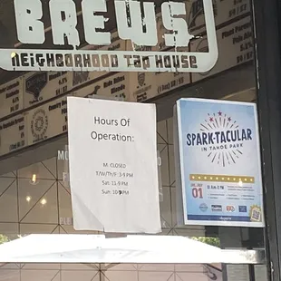 Hours of operation