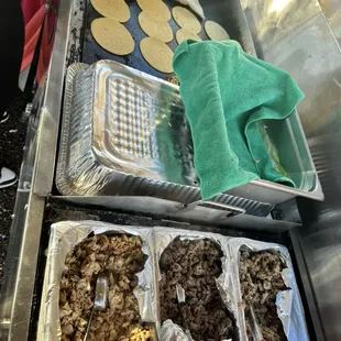 Freshly prepared meat options Steak / Chicken adobada / Al pastor Pork