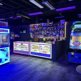 Check out our big redemption station. Come win some prizes!!