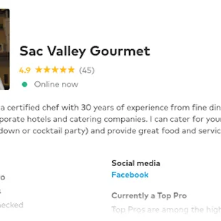 Sac Valley Gourmet Catering