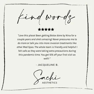 Yelp review from Jacqueline B.