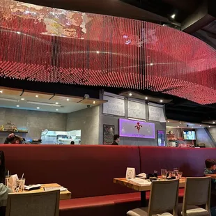 interior, sushi and sashimi