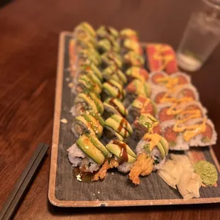 Oooo - see the fancy plating? Does it look the same because it all tasted like the same thing.