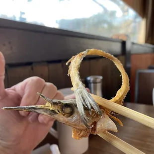 Needlefish (fried)