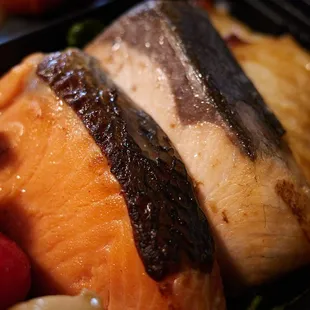 "3 Fish Bento" - close-up