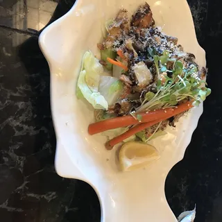 Salmon Skin Salad