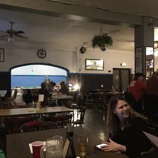 Looking in from the front