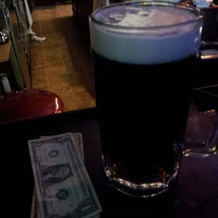 Hofbrau black lager.  6bux!