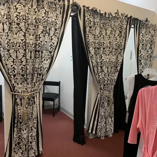 Lovely fitting rooms