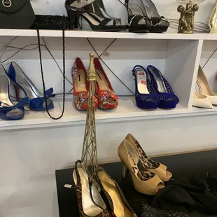 Great shoe selection, in various places around the store
