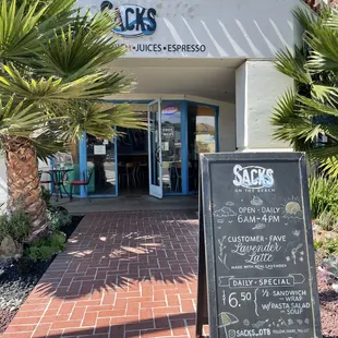 Entry to Sacks on the Beach