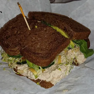 a chicken salad sandwich