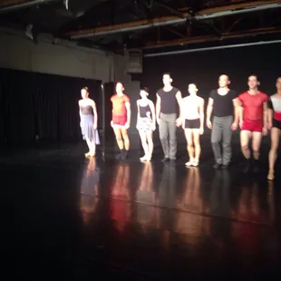 The ten professional dancers of the sac Ballet Company