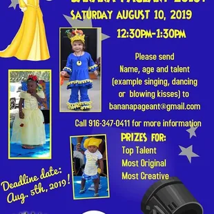 Little Mr and Miss Banana Pageant