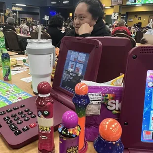 My sis ready to play