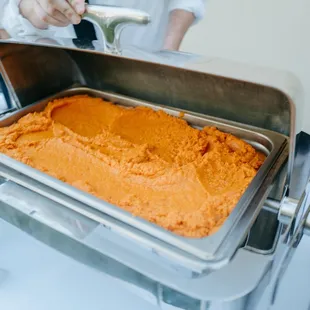 Mashed Sweet Potatoes (They accommodated to my mom's potato sensitivity)