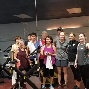 selfie after a cycling class