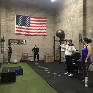 Last year's Christmas bootcamp with Emily.