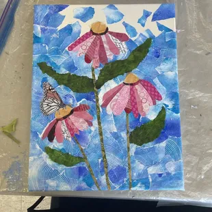 Painting with paper class