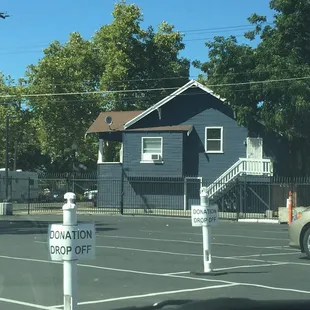 Designated donation drop off parking spots :)