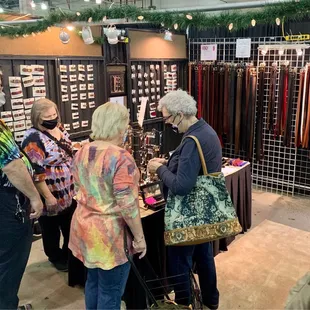 We got great belts from this booth two years ago