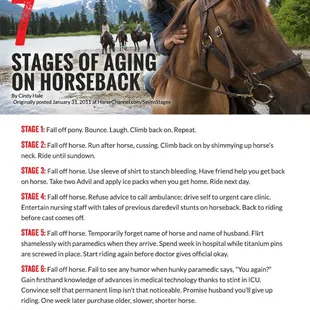 Love this and it's fun reading for the horse person (women especially)
