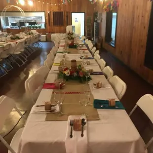 Seating capacity of 180 people