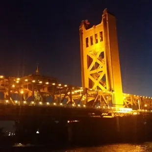 Took the boat from the marina under the draw bridge and one more bridge and past the paddle boat and cool downtown area.