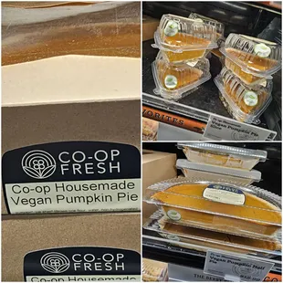 Vegan Pumpkin Pie - full/half/slice